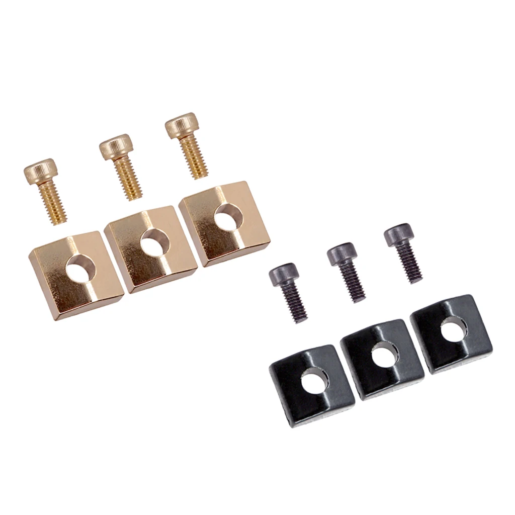 6pcs Electric Guitar Locking Nut Clamp&Screw for Tremolo Bridge Parts