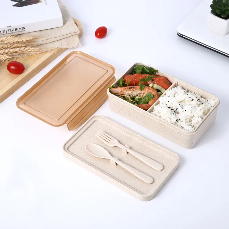 

Microwave Lunch Box Storage Picnic Box Leak-Proof Studendts School Office Snack Dinnerware Set Portable Bento Lunch Boxes