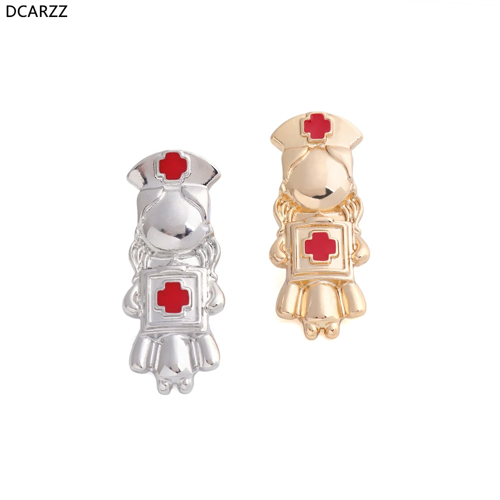DCARZZ Doctor Pins металлическая красная эмалированная брошь в стиле панк ювелирные