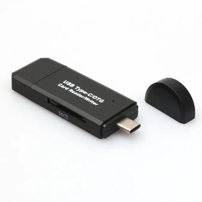 Новый высококачественный кардридер USB-C type C USB 2,0 Micro USB OTG TF SD карт-ридер для телефона Macbook 1 шт