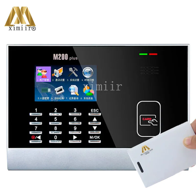 

Biometric 13.56mhz IC card attendance device M200 smart card time attendance communication with TCP/IP USB RS232/485