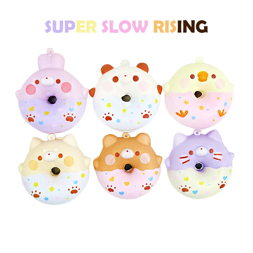 

For Children's Squishy Toys Kid Adult Cute Decorative Fun Doughnut Slow Rising Cream Scented Cute Collect Toys MAY24