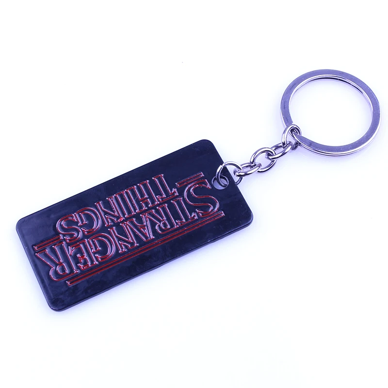 

Fashion Jewelry Stranger Things Letter Logo Keychain Alphabet Light Wall Monster Charms Key Chain For Women Men Pendant Jewelry