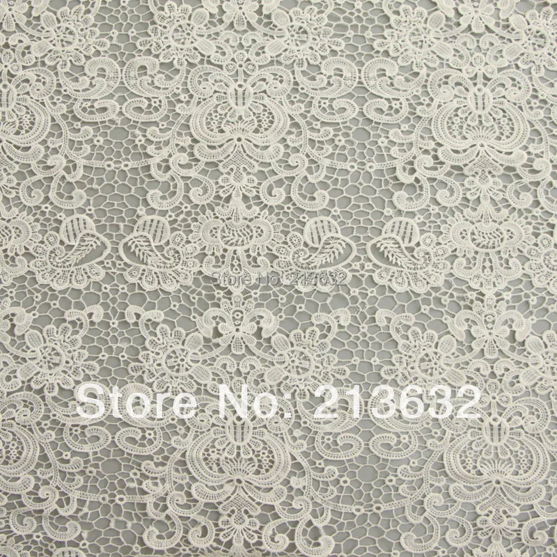 

POs32 -12 textile clothing fine home textile water soluble embroidery fabrics Hollow out embroidered cloth wholesale organza