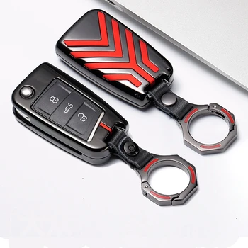 

Car Galvanized Alloy Key Case Cover Chain For Volkswagen Polo MK6 CC B5 B8 Golf7 Passat Tiguan MK2 Touran Golf 6 Accessories