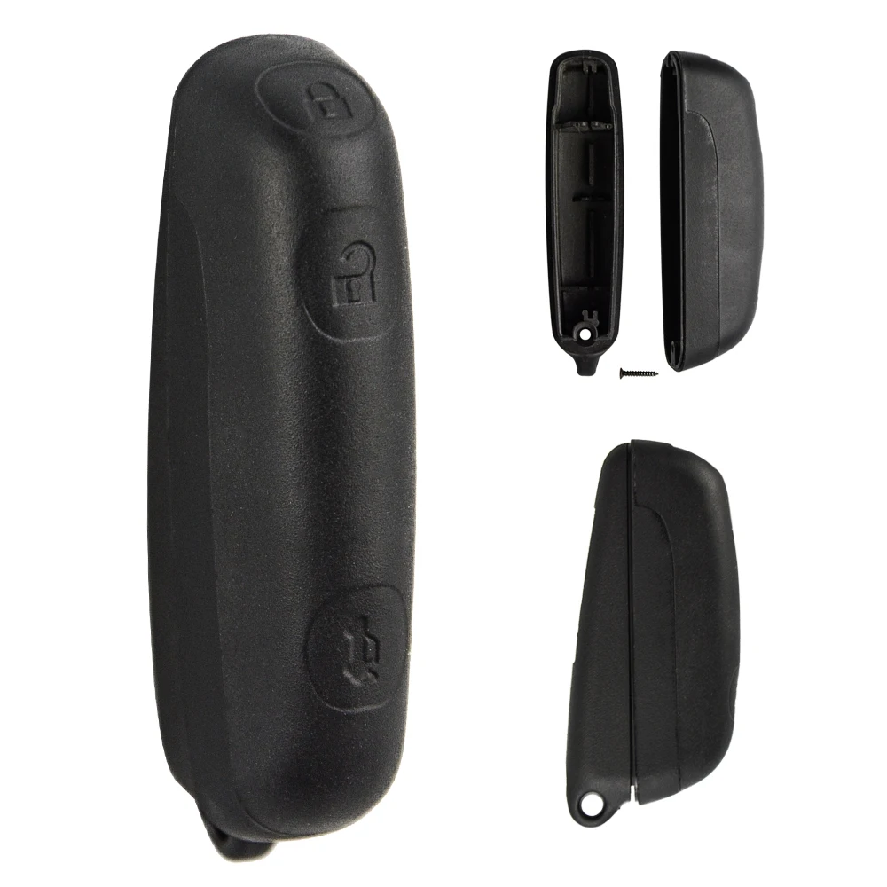 OKEYTECH REPLACEMENT SMART CAR KEY SHELL BLACK COVER FOB CASE KEYLESS ENTRY 3 BUTTON FOR SAAB 9-3 9-5 93 95 REMOTE KEY SHELL