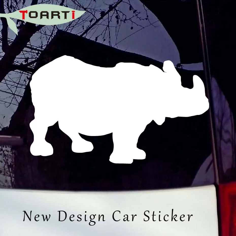 Rhino Vinyl Decal Car Bumper And Window Truck Sticker Creative Design