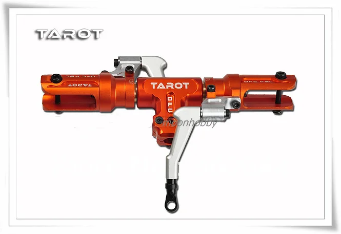Tarot 500DFC Split Lock Rotor Head Assembly Tarot TL50900-2 Orange free shipping with tracking tarot tl50130 500 flybarless metal linkage rods tarot 500 parts free shipping with tracking
