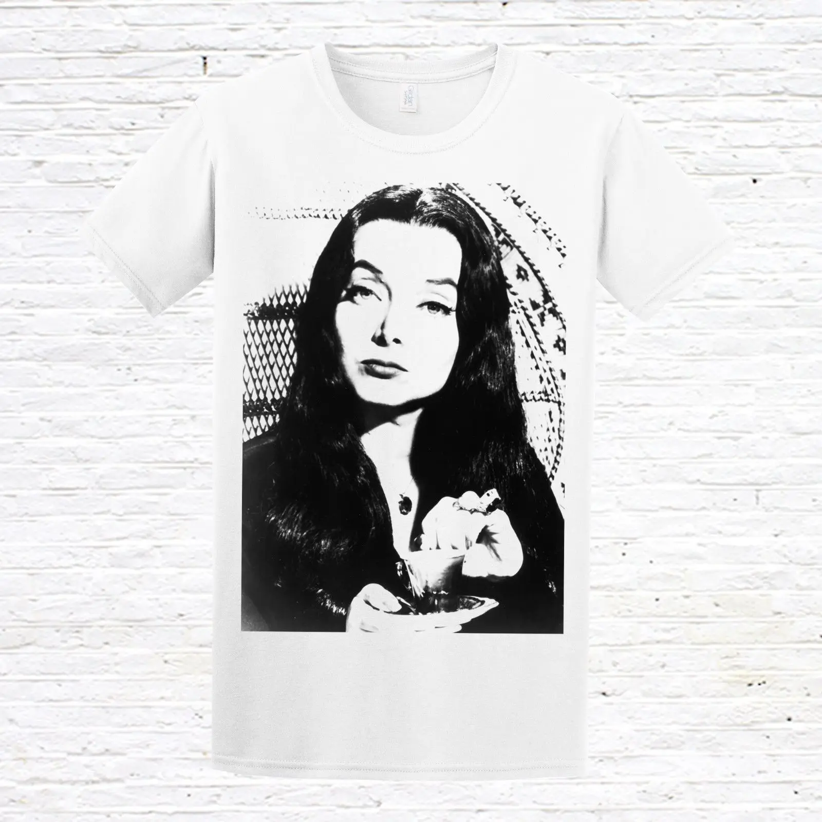 Футболка Morticia (addams family/goth/halloween) забавная футболка из 100% хлопка harajuku лето 2018 с