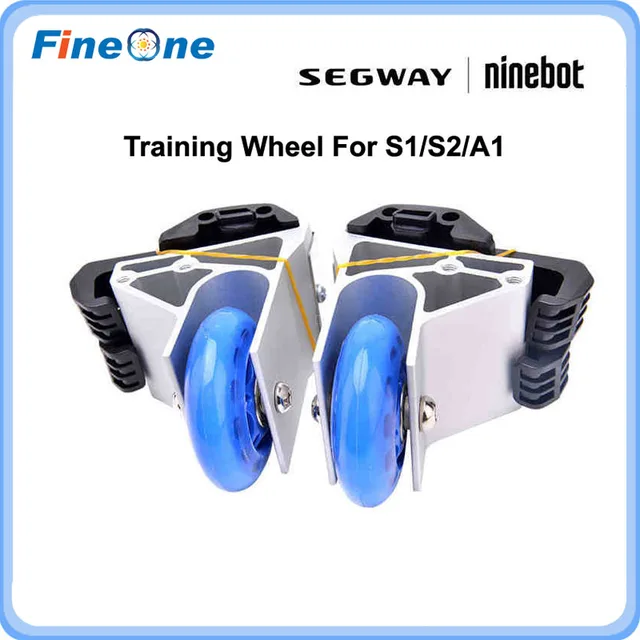 US $46.79 2019 One S1S2 Training Wheel Scooter Leaning Wheel Trolley Handle Pulling Rod Parking Stand For Ni