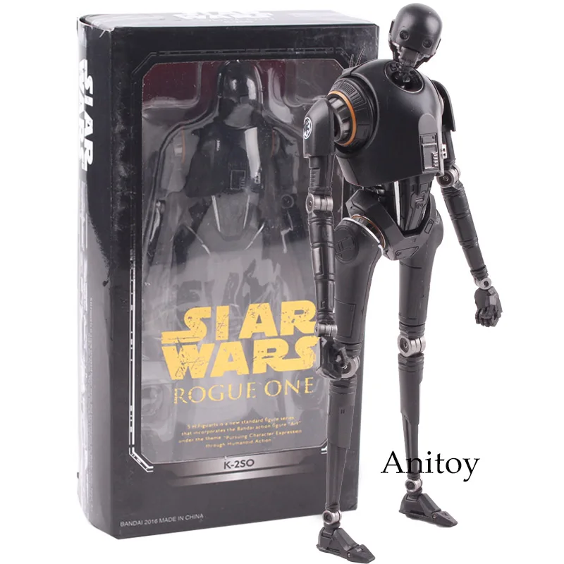 СВЧ Звездные войны фигурка игрушки K-2SO ПВХ Фигурки Коллекционная модель Черная Серия