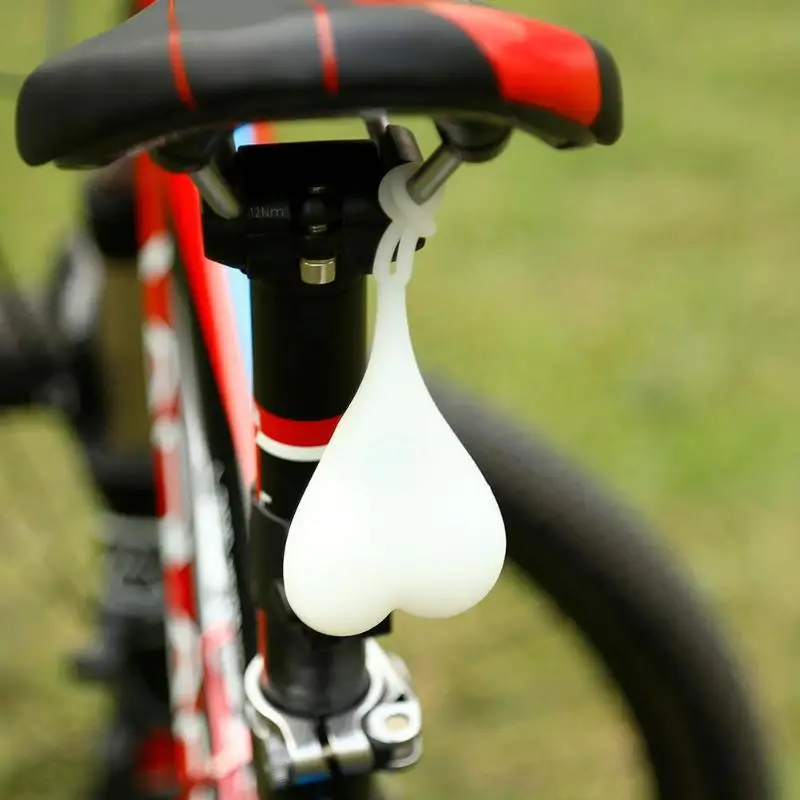 Excellent Cycling Balls Tail Silicone Light Bike Waterproof Love Night LED Warning Lights Bicycle Back Seat Rear Egg Lamp 4
