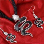 Hesiod 4 цвета винтажный квадратный кулон Кристалл Многослойная Веревка ожерелье женские серьги женский ювелирный набор свадебные аксессуары