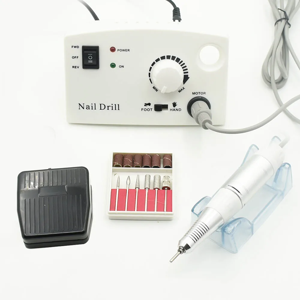 

35000RPM Pro Electric Nail Drill Machine Electric Manicure Machine Drills Accessory Pedicure Kit Nail Drill File Bit Nail Tools