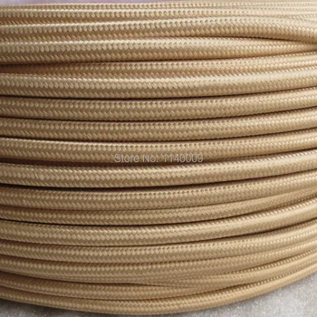 

10 meters 2 wire 0.75mm2 Textile Electrical Wire Color Braided Wire Fabric Covered Electrical Power Cord Cable