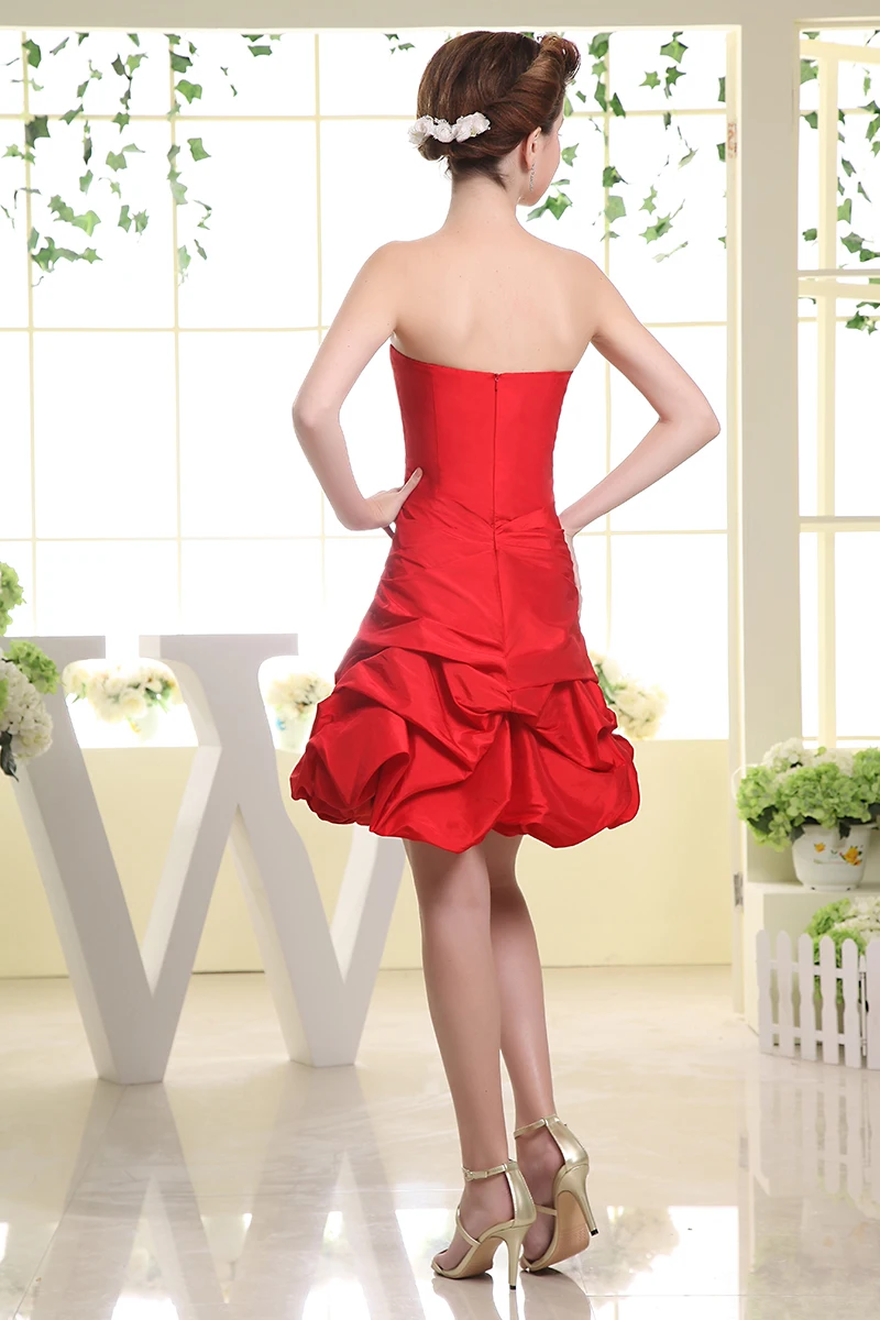 Красное коктейльное платье из тафты, мини-платье принцессы, женское короткое платье для выпускного вечера, Помолвочное платье, vestidos coctel