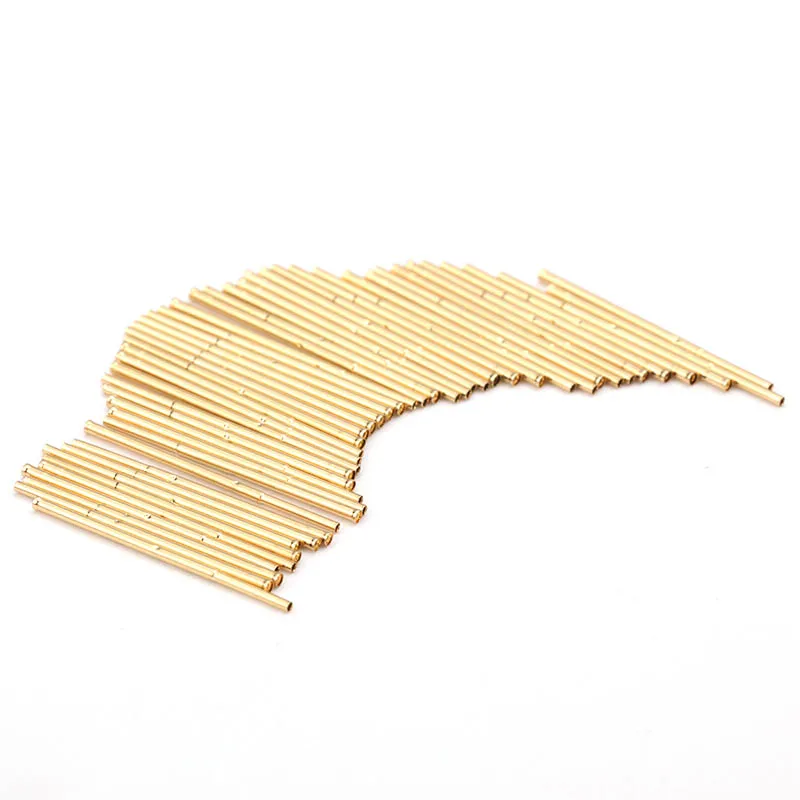 New Durable Spring Test Probe Phosphorus Copper Tube Gold Plated Electrical Instrument Tool For Testing Circuit Board R058-2C