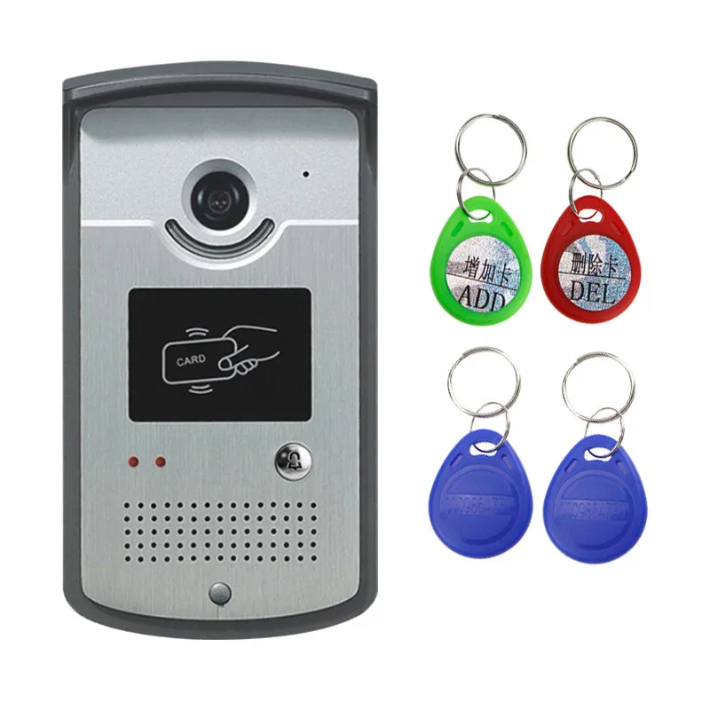 Wired Video Door Phone Intercom System Code Doorbell Camera With CMOS Night Vision Reader Card for XSL-ID Entrance Machine Wired Video Door Phone Intercom System Code Doorbell Camera With CMOS Night Vision Reader Card for XSL-ID Entrance Machine