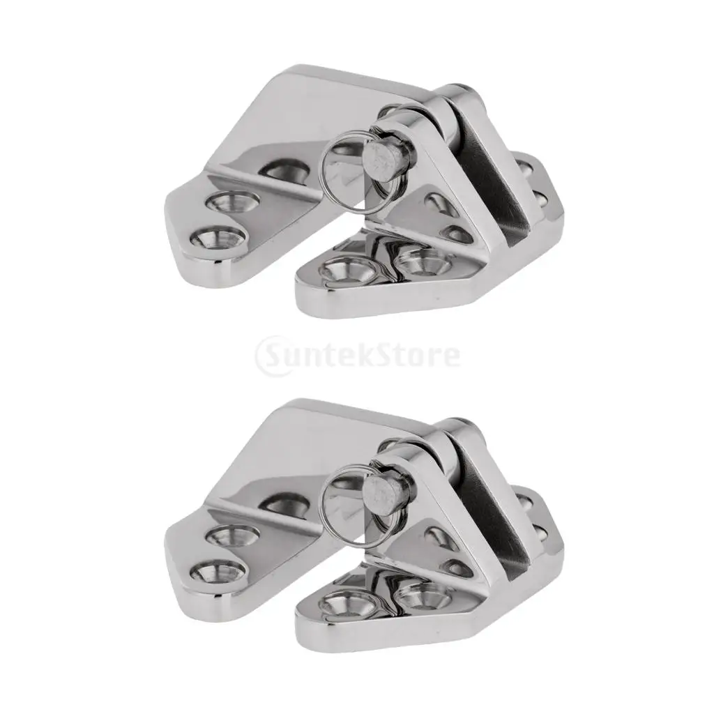 Koop 2 stks set 316 Rvs Boot Marine Hatch Scharnier met Verwijderbare Pin