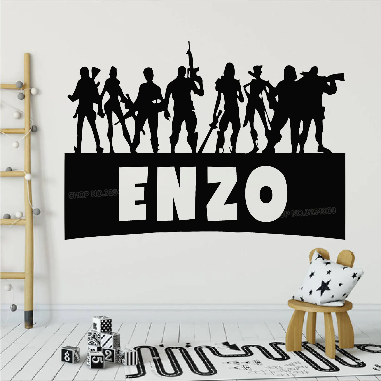 

Gamer Personalised Wall Stickers Gamer Controller video PS4 Xbox Game Wall Decals Customized For Kids Bedroom Vinyl Decor X147