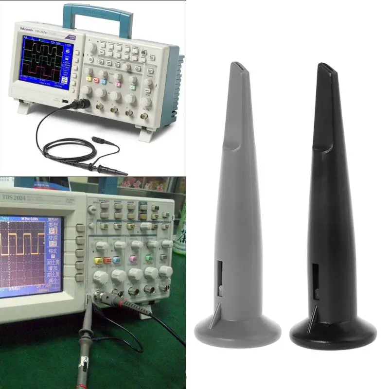 Универсальный осциллограф зонд крышка Защитная крышка Зонд Крышка s Черный Серый с крюком
