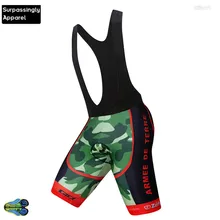 Pro камуфляжные спортивные велосипедные нагрудники Coolmax 12D гелевые шорты для горного велосипеда для верховой езды плотный велосипедный короткий нагрудник Ropa Ciclismo