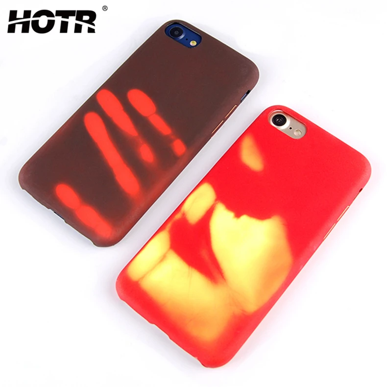 Чехол HOTR для iphone 5, 5s, 6, 6 S, 7, 7 plus, 8, 8 plus, X термодатчик, чехол с индукцией горячего тепла, мягкий чехол на заднюю панель