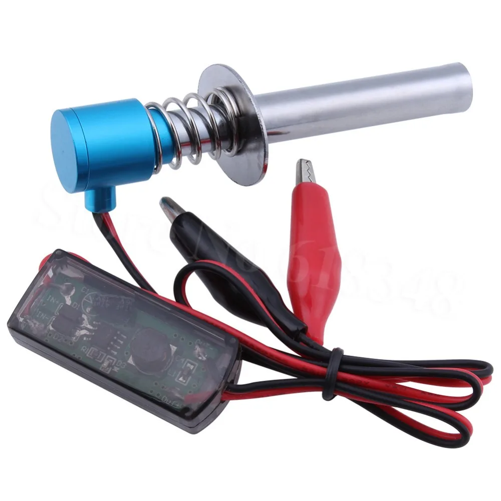 

6-12V Electric Glow Plug igniter Starter Upgraded Electronic for RC 1/10 1/8 Nitro Car Monster Truck alligator clip HSP Himoto