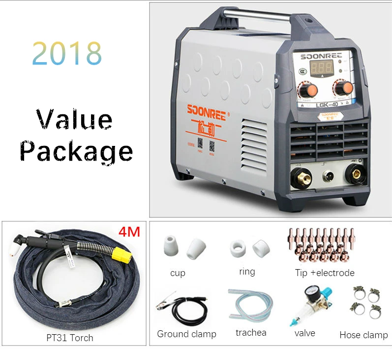 2019 New Plasma Cutting Machine LGK40 CUT50 220V voltage Plasma Cutter With PT31 Free Welding Accessories quality