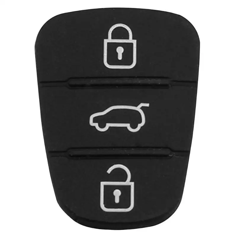 Замена резины кнопки Pad 3 кнопки резиновый коврик ключ оболочки для hyundai Kia флип дистанционного автомобиля Брелок чехол