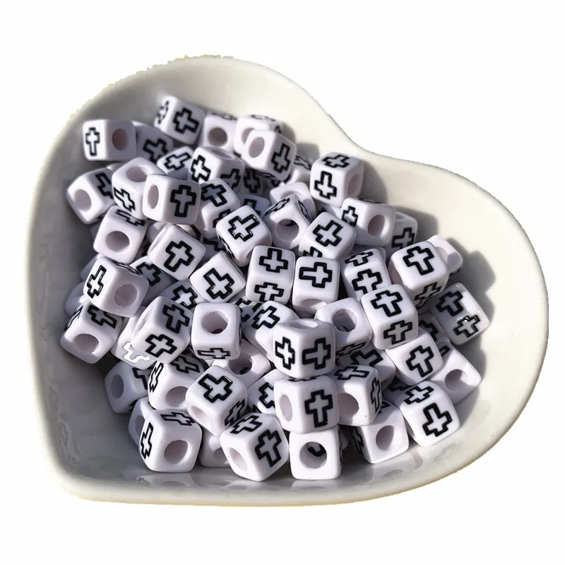 

Новейший кубический цветной крест 6*6 мм 2500 шт пластиковый белый квадрат DY ювелирных изделий фурнитура орнамент аксессуары акриловые разделительные бусины