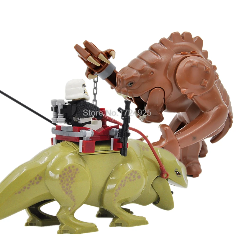 

Single Sale Legoingly Rancor And Dewback Block Sandtrooper Figure Set Building Blocks Models Toys