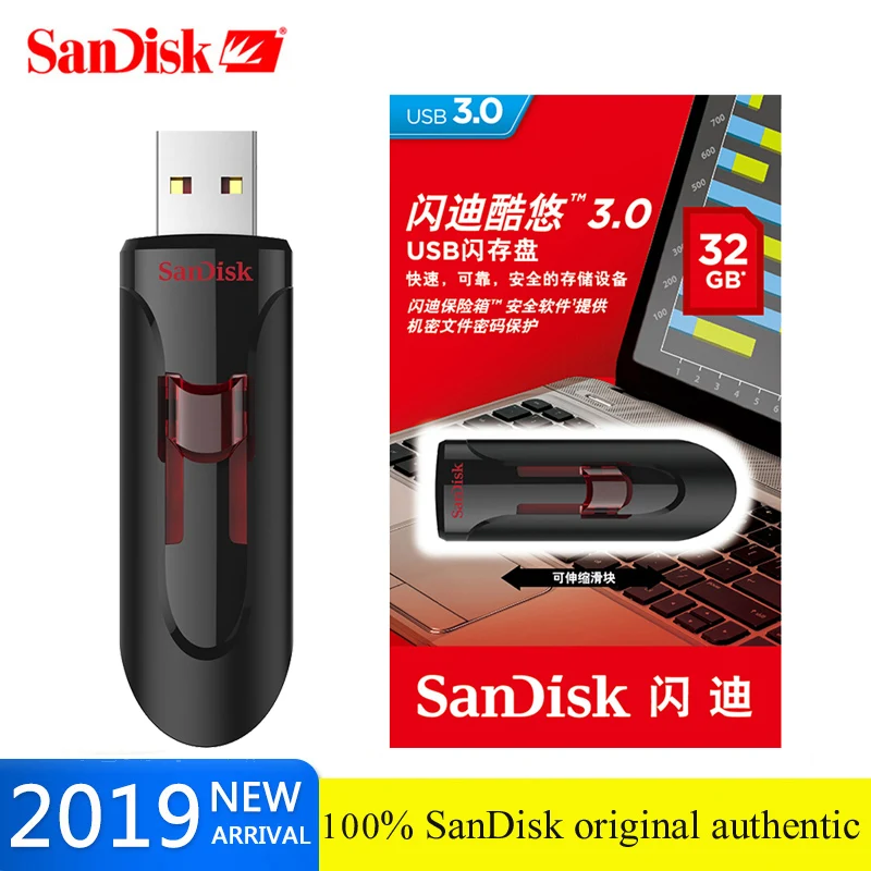 SanDisk Cruzer Glide CZ600 usb3.0 флеш-накопитель 16 ГБ 32 ГБ 64 Гб 128 ГБ 256 ГБ супер скорость USB3.0 флеш-накопитель USB 3,0 Флешка U диск