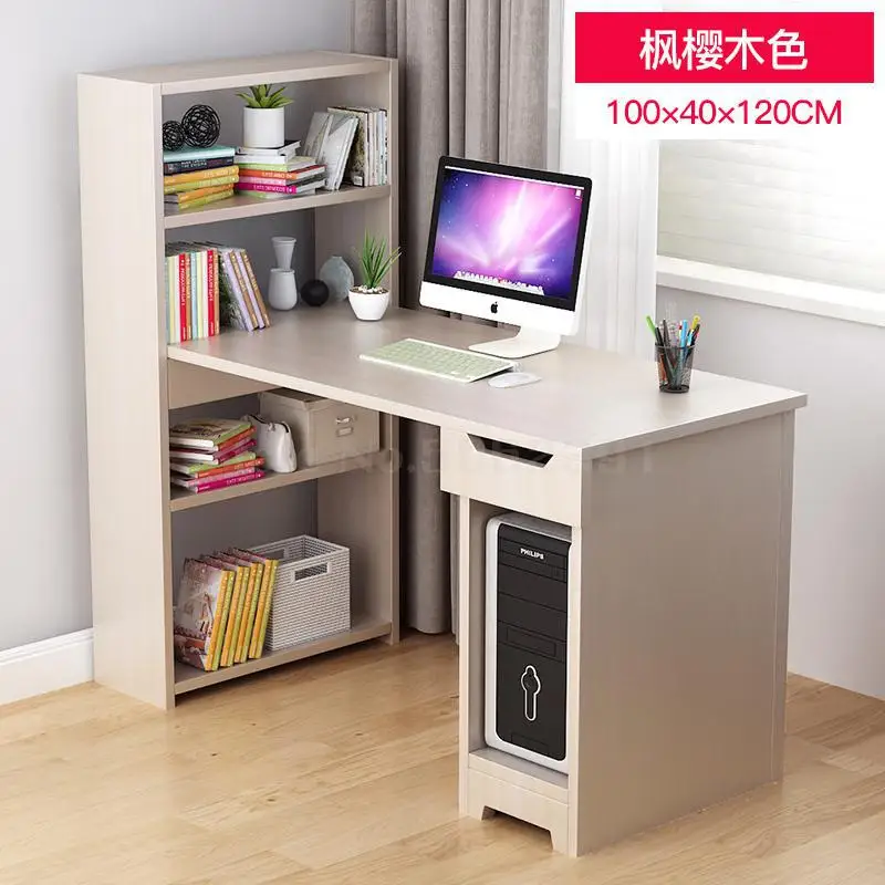 Computer Desk, Household Desktop, Bookcase, Desk Combination, Desk, Simple Bedroom, Modern Simple Desk For Students - Цвет: Same as picture 7