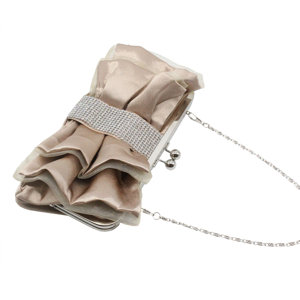 Litthing дропшиппинг Модные женские вечерние сумки-клатчи на застежке свадебные сумочки вечерние сумки на плечо для девочек - Цвет: Beige