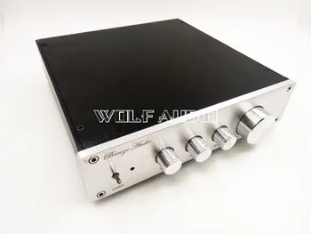 

Finished F1 Class A preamp-amplifier tone power Treble / midrange / bass adjustment with Gold seal op amp LME4972HA