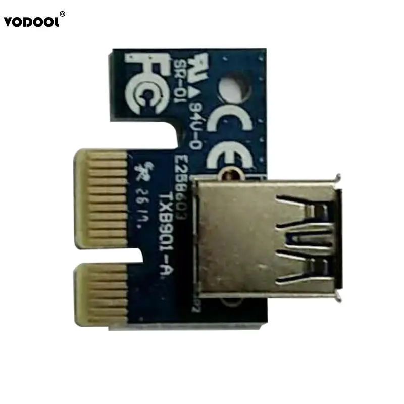 6 Pin PCI E Express Видеокарта 1X к 16X удлинитель USB 3 0 кабель SATA 15Pin 6Pin питания для биткоина