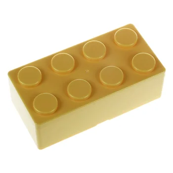 

AIMA 1pc Building Block Shapes Plastic Saving Space Storage Box Superimposed Desktop Handy Office House Keeping Stationery L