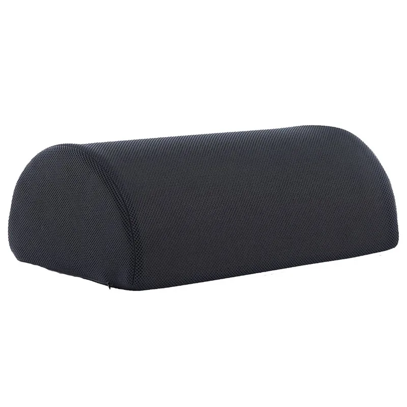 Office для дома подставка для ног коврик для ног Relax подушка для путешествий Поддержка полу-круговые маты подарки - Цвет: Черный