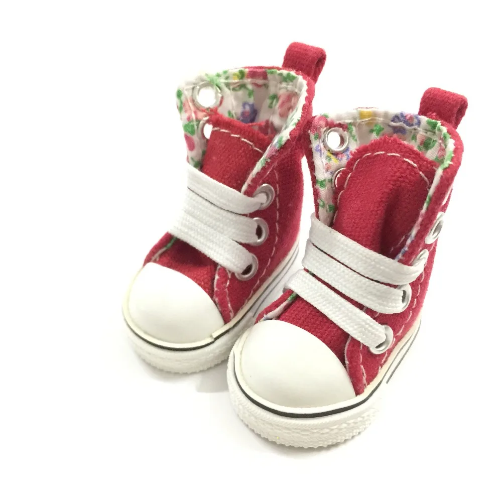 BEIOUFENG парусиновые кроссовки обувь для внутренней текстильной куклы, 1/6 BJD кукольная обувь для кукольной куклы, 5 см кукольные ботинки Спортивная обувь одна пара