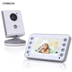 CYSINCOS 4,3 дюймовый монитор для малышей устройство для ухода за ребенком Двусторонняя бесконтактная многоволоконная Беспроводная видеоняня