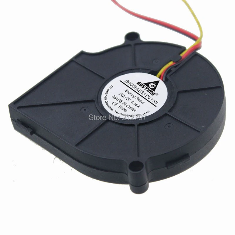 1 шт. 3 контактный вентилятор постоянного тока 12 В 75x75x15 мм 75 мм|dc cooling fan|cooling fanturbo