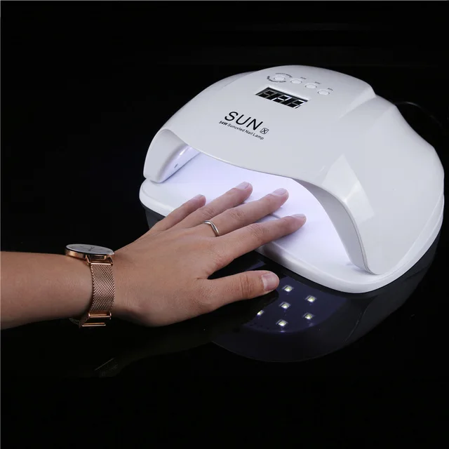 

ENNKE New SUNUV 54W LED Nail Lamp Auto Sensor Curing Gel Polish Nail Machine with LCD Timer Nail Art Tools SUNX