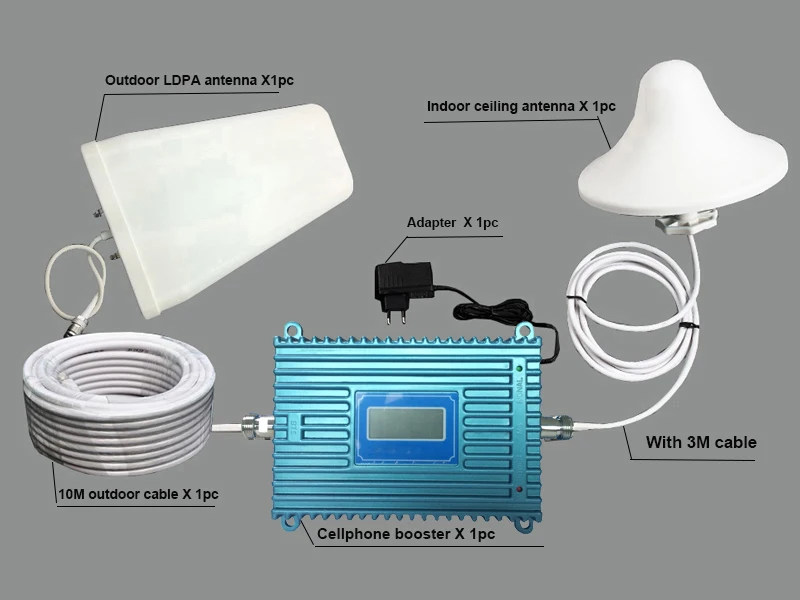 4G repeater signal booster 1800Mhz LTE mobile signal repeater 4G cellphone signal amplifier with Antenna for home or office use (1)