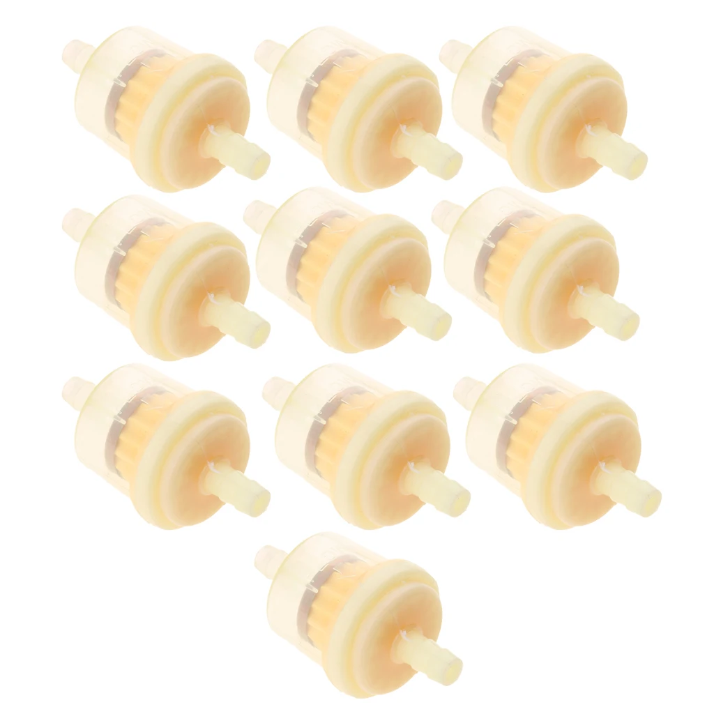 

10 Pcs Plastic Motorcycle Petrol Inline Fuel Filter for 1/4'' 5/16'' Pipes high-quality motorcycle petrol inline fuel filter