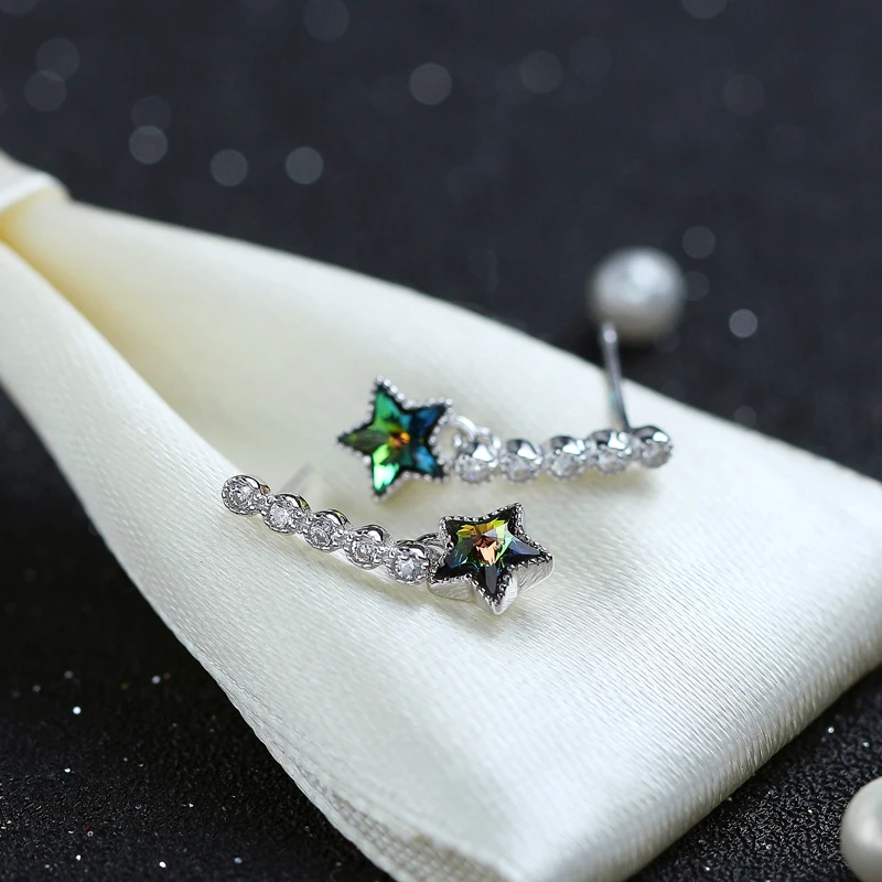 Sterling zilver вкрутки для ушей серьги серебро 925 орать долго циркония серьги женские, ювилирные изделия oorbellen букле doreille femme