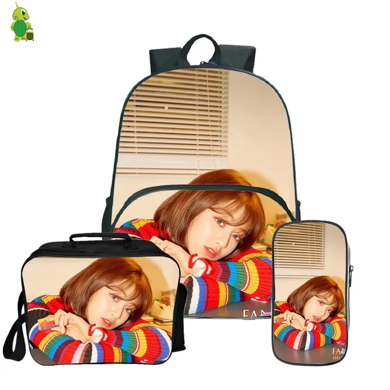 Kpop Twice Fancy You рюкзаки школьные сумки для книг подростков мальчиков девочек Mochila рюкзак для ланча Дети Путешествия Рюкзак с пенал