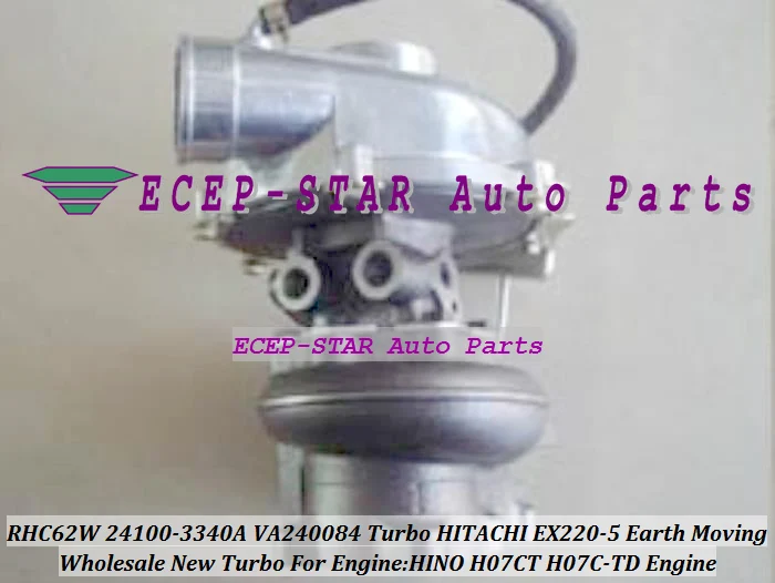 RHC62W 24100-3340A 24100-3340 VA240084 24100-3260A Turbo Turbocharger For Hitachi EX220-5 Earth Moving HINO H07CT H07C-TD Engine (3)