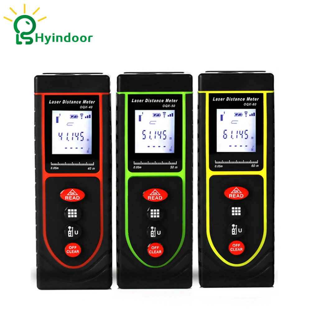 Laser Distance Meter 40m Rangefinder Range ruler Diastimeter Tool Handheld Measure  area volume telemetre 