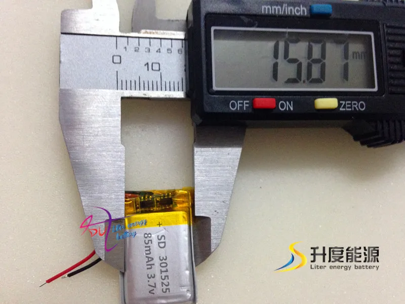 301525 3.7v 85mAh li ion rechargeable ul listed battery pricesin